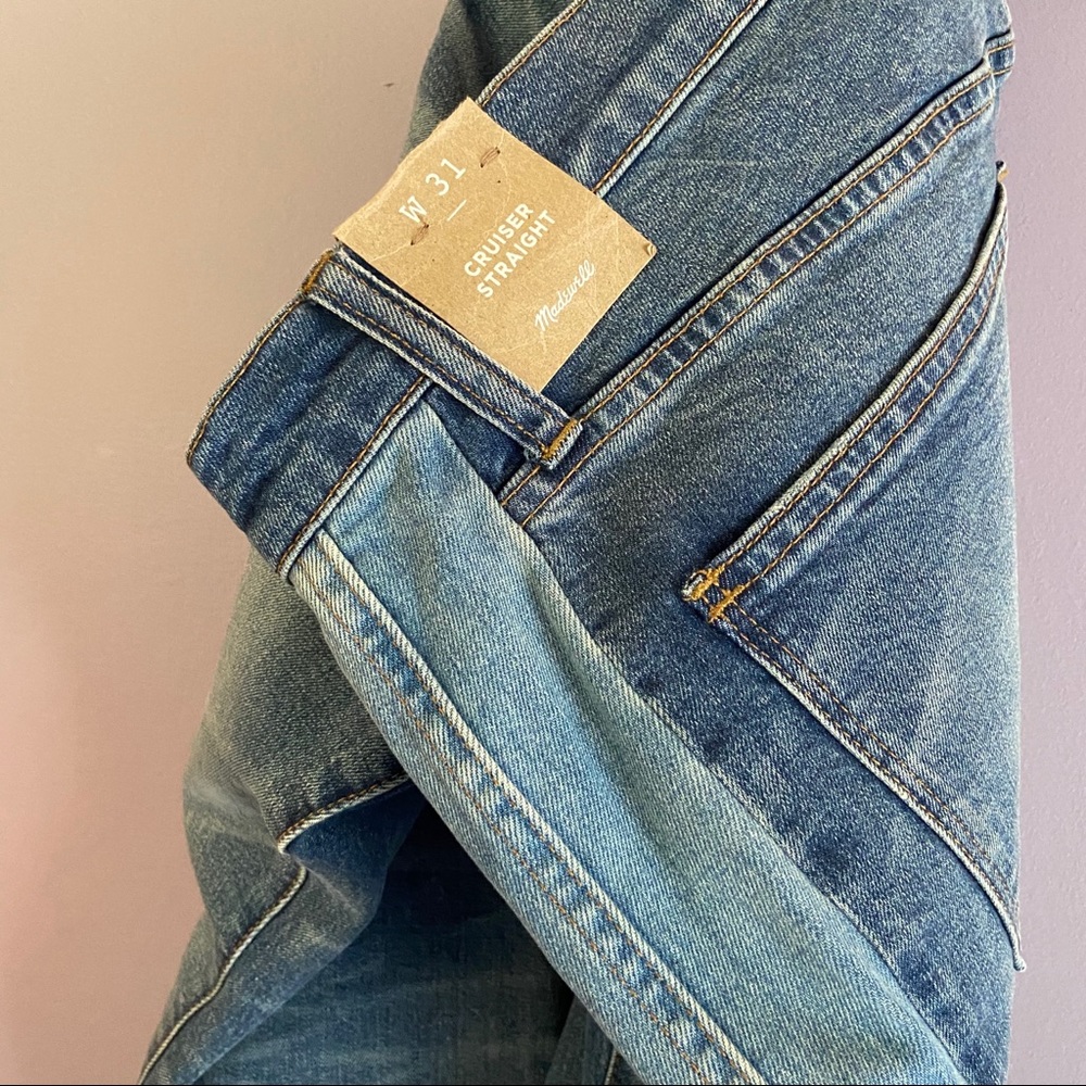 Madewell Cruiser Straight Crop Jeans Pieced Ed. - Picture 9 of 10